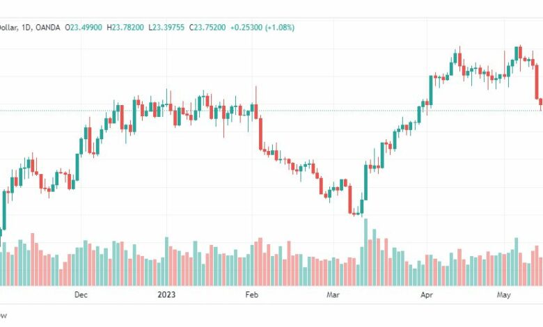 تحليل الفضة-XAGUSD-SILVER-19-5-2023