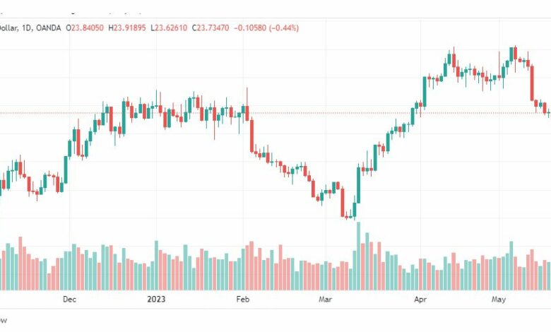 تحليل الفضة-XAGUSD-SILVER-22-5-2023