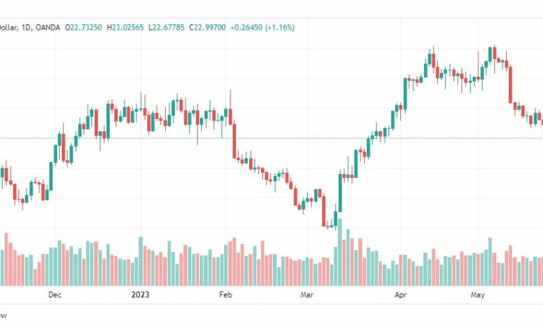 تحليل الفضة-XAGUSD-SILVER-26-5-2023