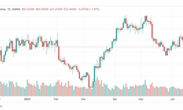 تحليل الفضة-XAGUSD-SILVER-15-6-2023