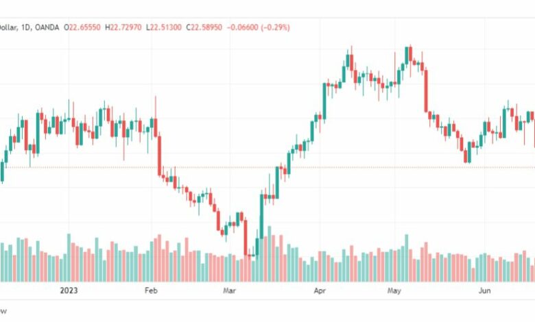 تحليل الفضة-XAGUSD-SILVER-22-6-2023