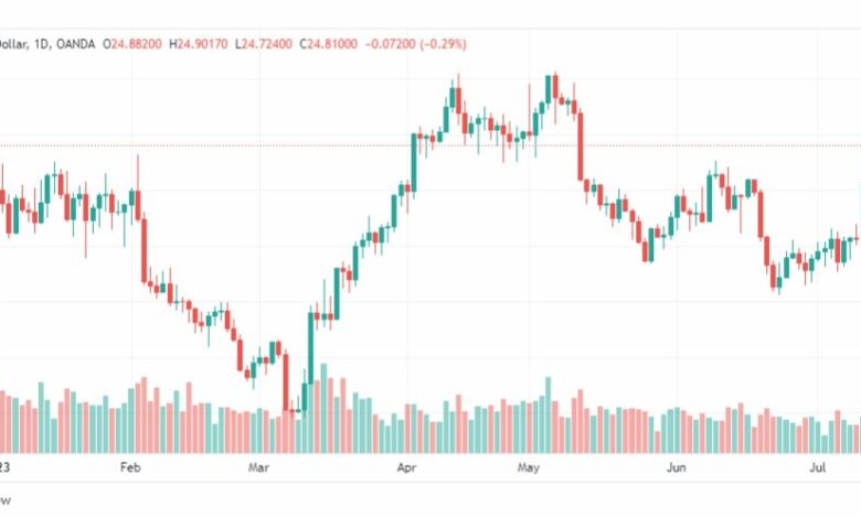 تحليل الفضة-XAGUSD-SILVER-14-7-2023