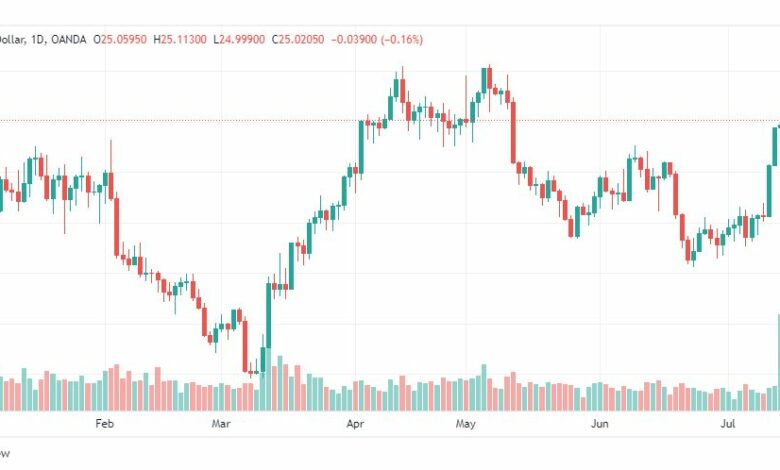 تحليل الفضة-XAGUSD-SILVER-19-7-2023