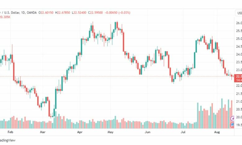 تحليل الفضة-XAGUSD-SILVER-15-8-2023