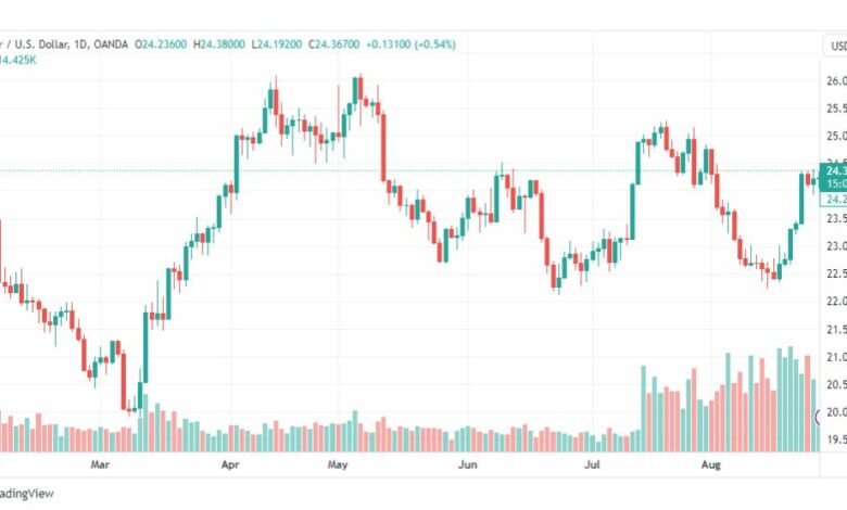 تحليل الفضة-XAGUSD-SILVER-29-8-2023