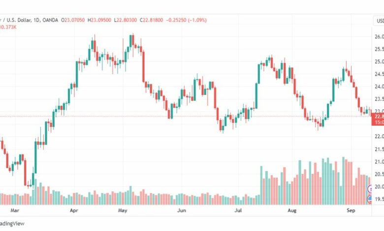 تحليل الفضة-XAGUSD-SILVER-13-9-2023
