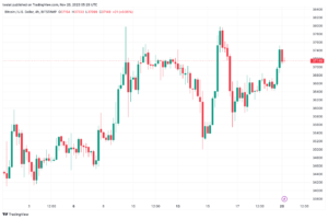 تحليل البتكوين دولار BTCUSD - 20/11/2023