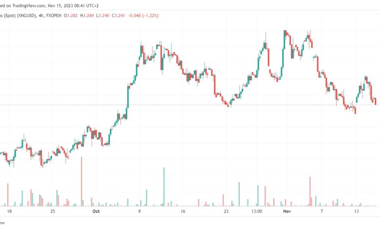 تحليل الغاز الطبيعي 15/11/2023 NATURAL GAS