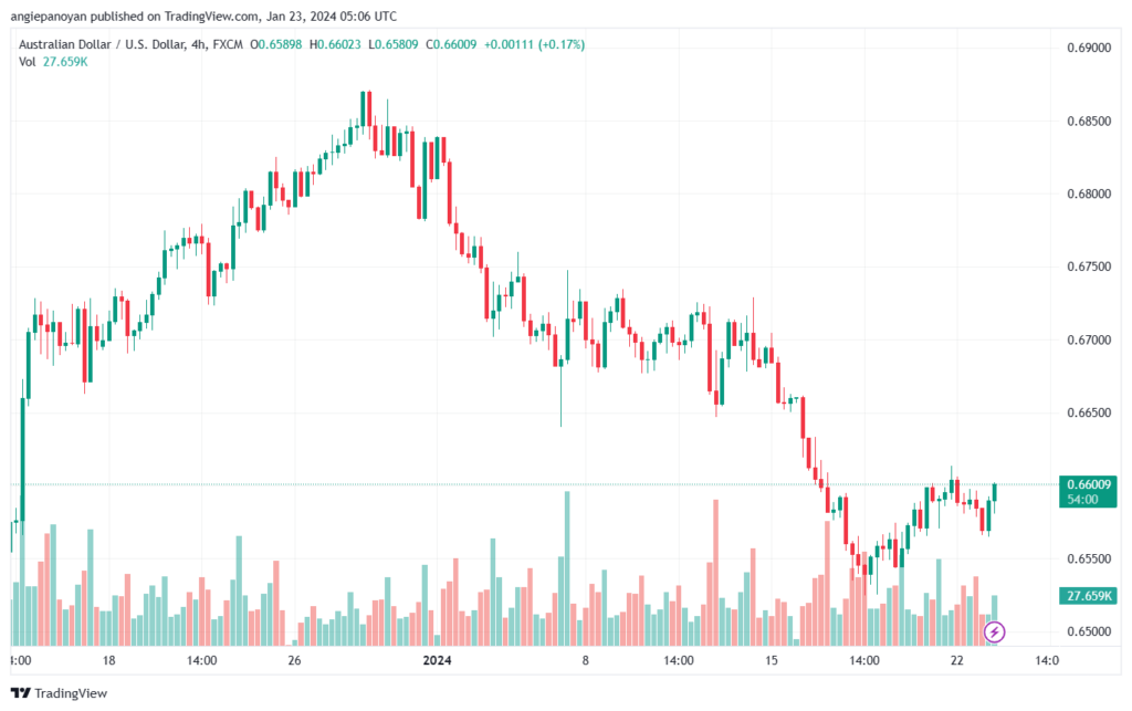 تحليل الدولار الأسترالي AUD/USD - 23/1/2024