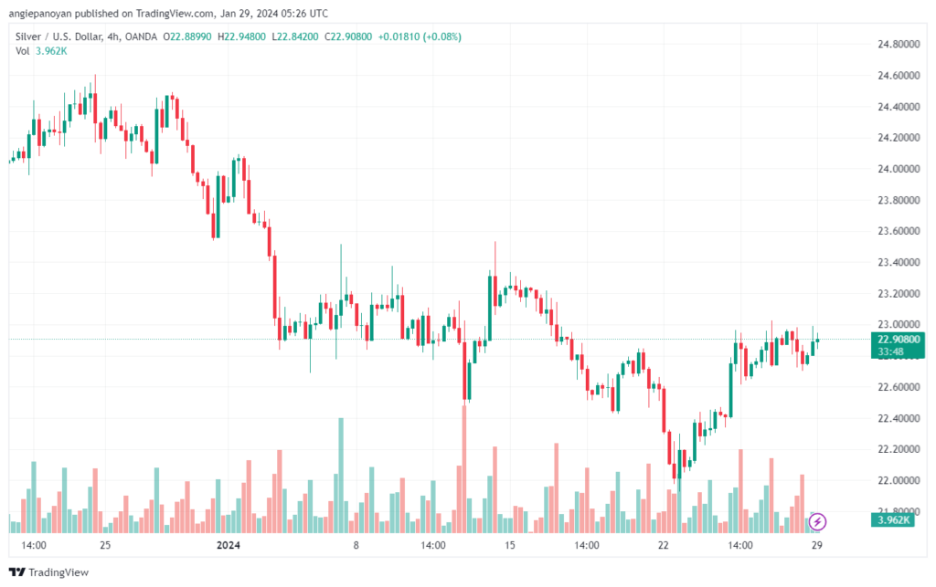 تحليل الفضة 2912024 SILVER XAGUSD