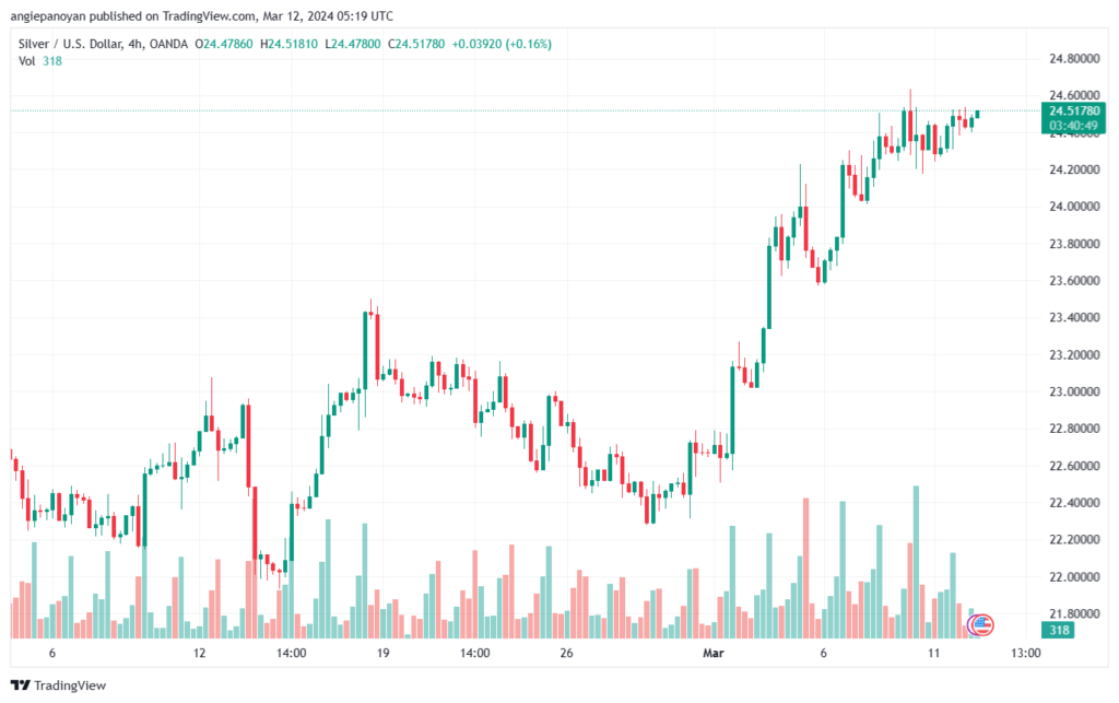 تحليل الفضة 1232024 SILVER XAGUSD