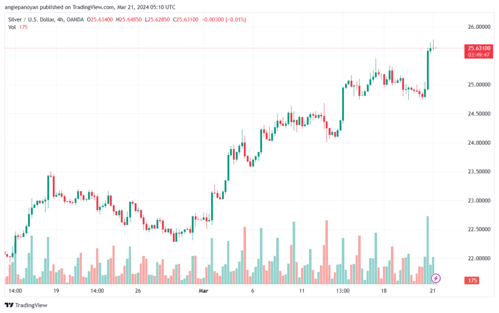 تحليل الفضة 2132024 SILVER XAGUSD