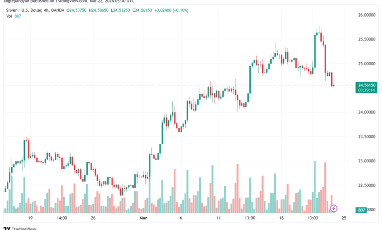 تحليل الفضة 2232024 SILVER XAGUSD