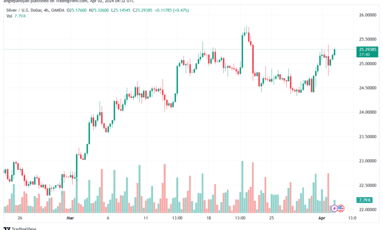 تحليل الفضة 242024 SILVER XAGUSD