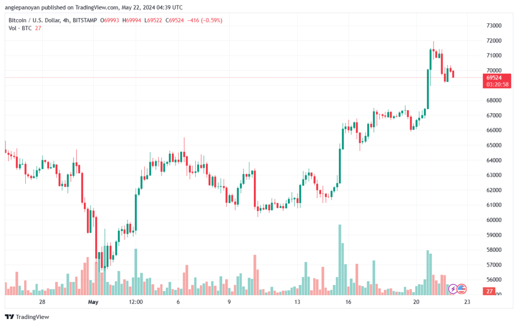 تحليل البتكوين دولار BTCUSD-22-5-2024