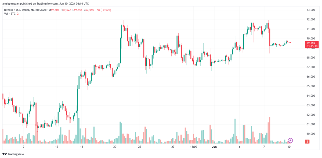 تحليل البتكوين دولار BTCUSD-10-6-2024
