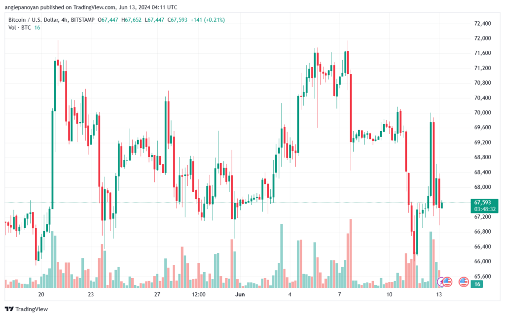 تحليل البتكوين دولار BTCUSD-13-6-2024