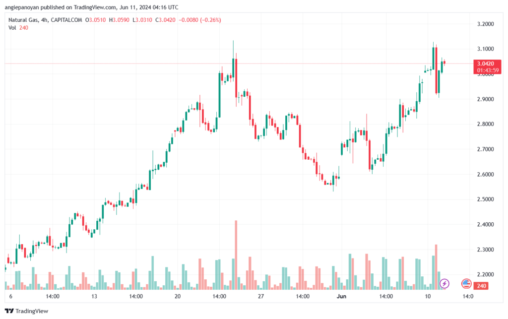 تحليل الغاز الطبيعي 11-6-2024 NATURAL GAS