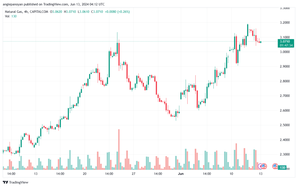 تحليل الغاز الطبيعي 13-6-2024 NATURAL GAS