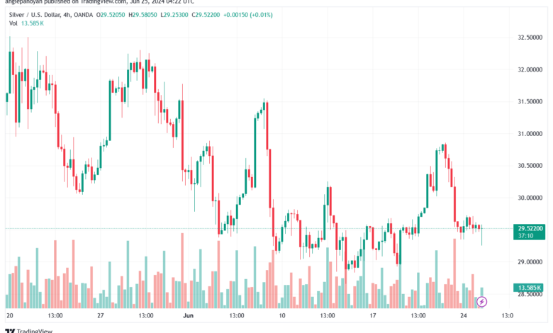 تحليل الفضة 25-6-2024 SILVER XAGUSD