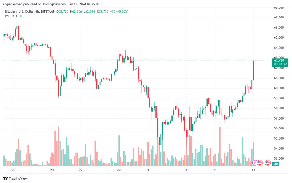 تحليل البتكوين دولار BTCUSD-15-7-2024
