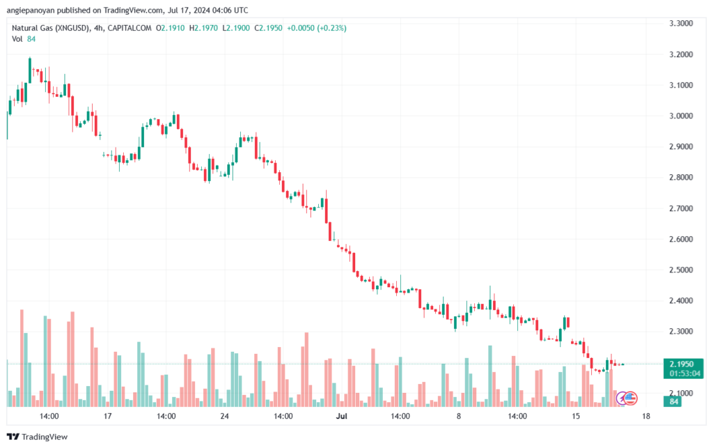 تحليل الغاز الطبيعي 17-7-2024 NATURAL GAS
