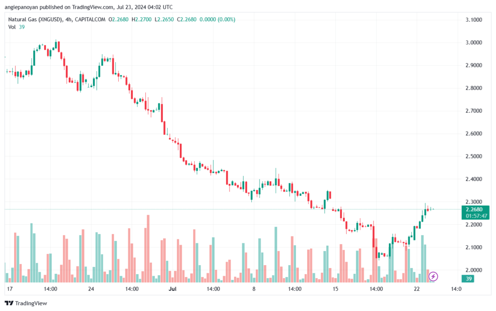 تحليل الغاز الطبيعي 23-7-2024 NATURAL GAS