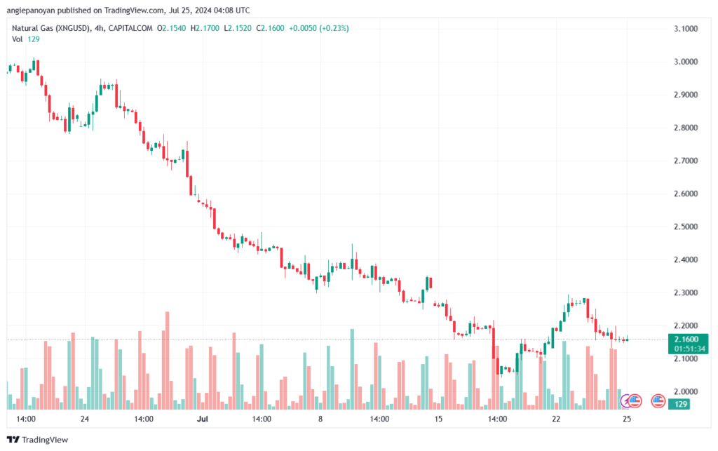 تحليل الغاز الطبيعي 25-7-2024 NATURAL GAS
