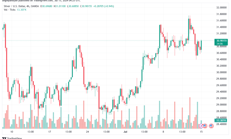 تحليل الفضة 15-7-2024 SILVER XAGUSD