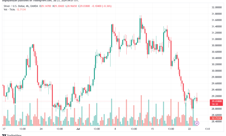 تحليل الفضة 23-7-2024 SILVER XAGUSD