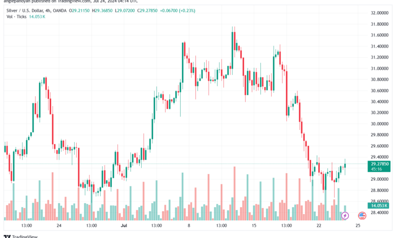 تحليل الفضة 24-7-2024 SILVER XAGUSD