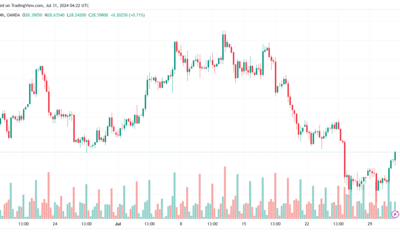 تحليل الفضة 31-7-2024 SILVER XAGUSD
