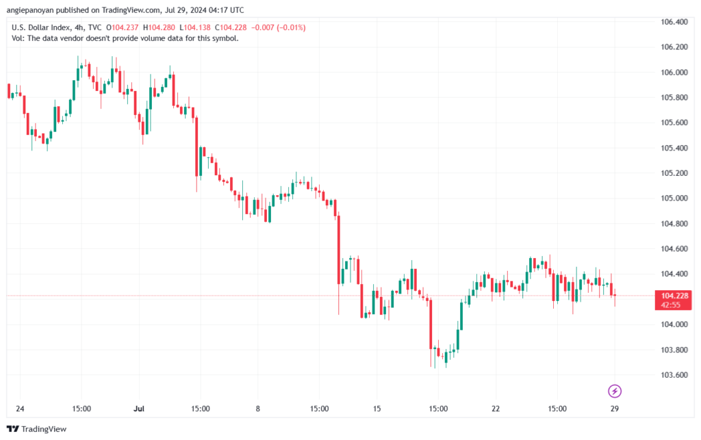 تحليل مؤشر الدولار الامريكي- Dollar Index (DXY)- 29072024