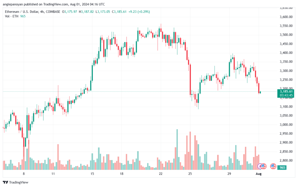 تحليل الاثيريوم 1-8-24 ETHEREUM-ETH