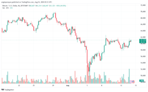 تحليل البتكوين دولار BTCUSD-14-8-2024