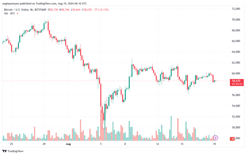 تحليل البتكوين دولار BTCUSD-19-8-2024