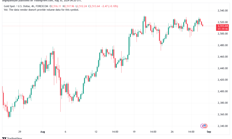 تحليل الذهب-XAUUSD-30-8-2024