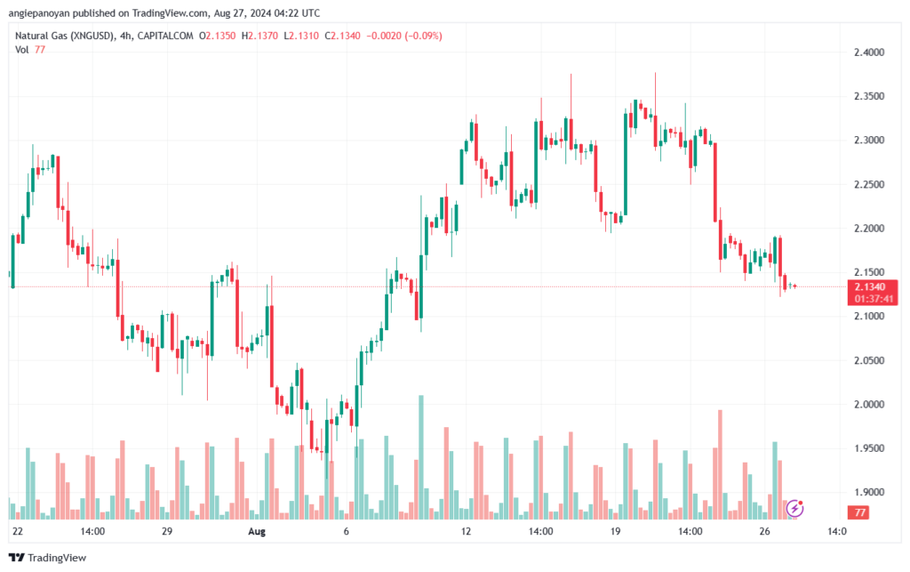 تحليل الغاز الطبيعي 27-8-2024 NATURAL GAS