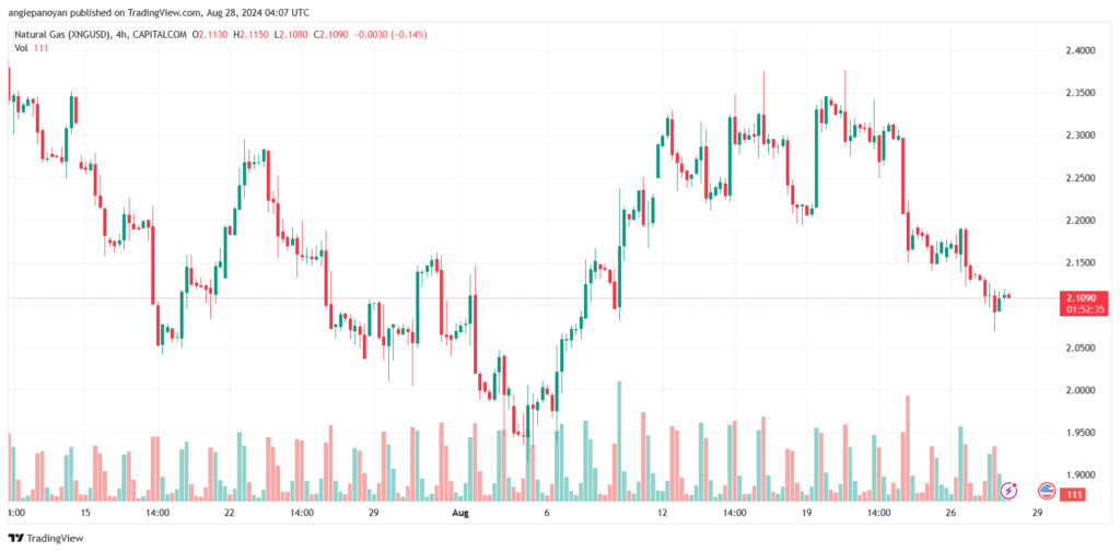 تحليل الغاز الطبيعي 28-8-2024 NATURAL GAS