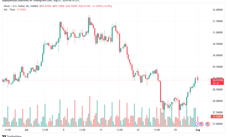 تحليل الفضة 1-8-2024 SILVER XAGUSD
