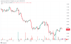 تحليل الفضة 13-8-2024 SILVER XAGUSD