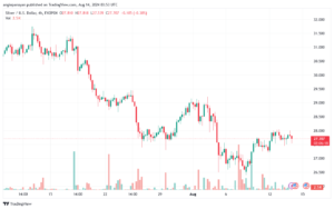 تحليل الفضة 14-8-2024 SILVER XAGUSD