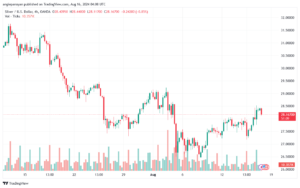 تحليل الفضة 16-8-2024 SILVER XAGUSD