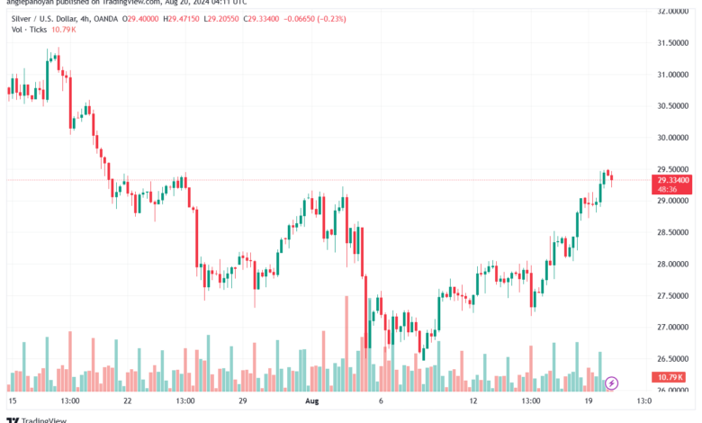 تحليل الفضة 20-8-2024 SILVER XAGUSD