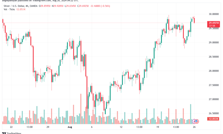 تحليل الفضة 26-8-2024 SILVER XAGUSD