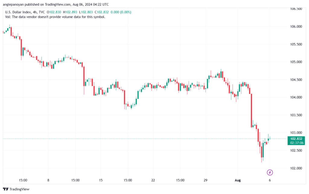 تحليل مؤشر الدولار الامريكي- Dollar Index (DXY)-6/8/2024