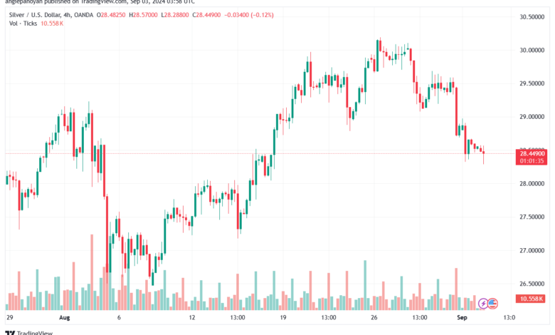 تحليل الفضة 3-9-2024 SILVER XAGUSD