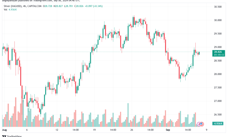 تحليل الفضة 6-9-2024 SILVER XAGUSD