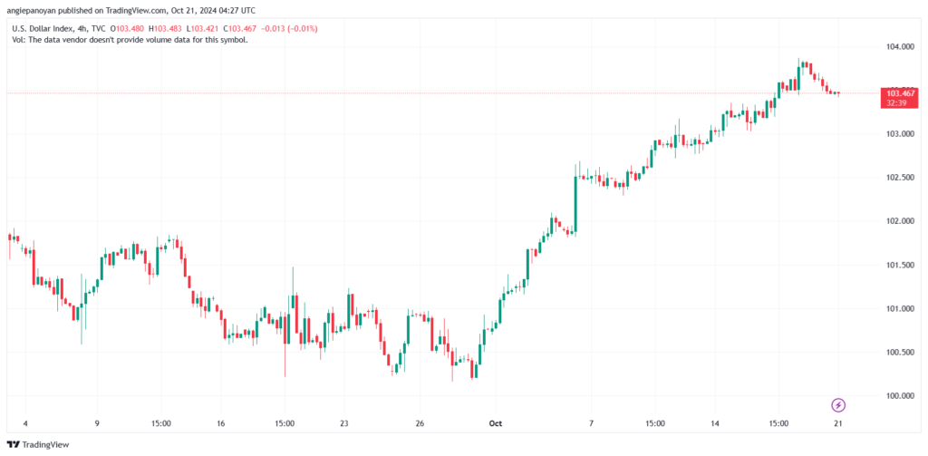 تحليل مؤشر الدولار الامريكي- Dollar Index (DXY)-21102024