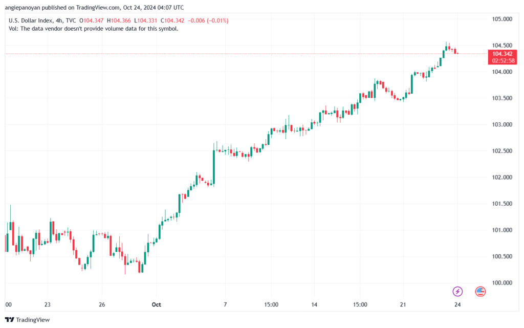 تحليل مؤشر الدولار الامريكي- Dollar Index (DXY)-24102024